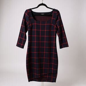 Women’s Express Business Casual Sheath Dress Navy Red Corpcore small